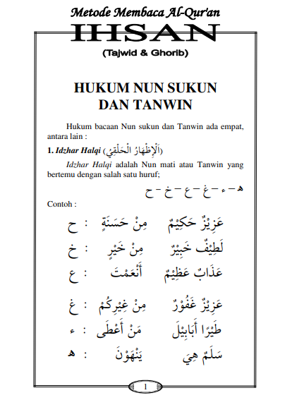 Metode Membaca Al-Qur an Hisan