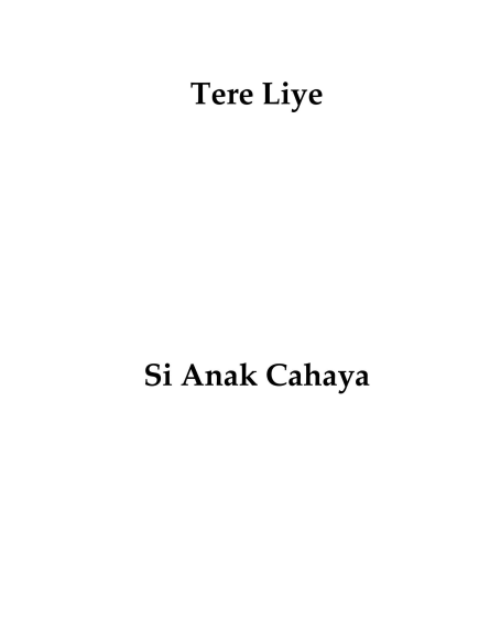 SI ANAK CAHAYA